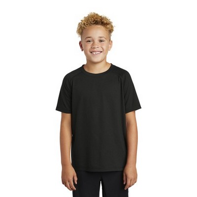 Sport-Tek® Youth PosiCharge® Tri-Blend Wicking Raglan Tee