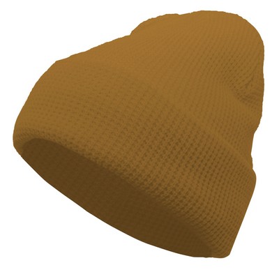 Waffle Knit Cuff Beanie