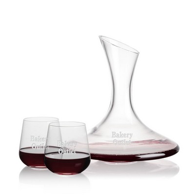 Madagascar Carafe & 2 Howden Stemless Wine