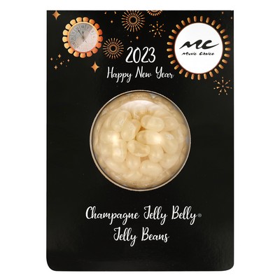 New Years Billboard Card - Champagne Jelly Belly Jelly Beans