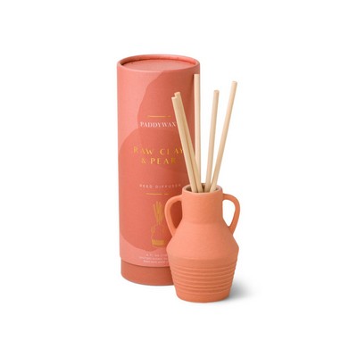 Santorini 4 Fl Oz Diffuser Textured Terracotta Matte Ceramic Vessel - Raw C