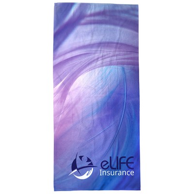 Silk Touch Beach Blanket/Towel 35" x 70" 400GSM Poly/Cotton - Full Color