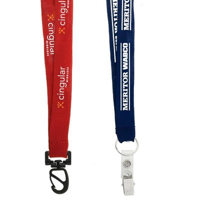 3/4" Euro Soft Lanyard (DHL)