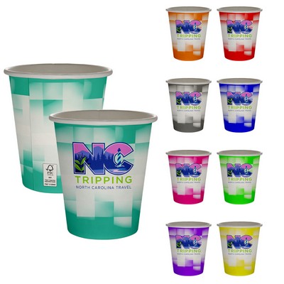 10 oz Full Color Floating Cubes Paper Cup