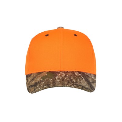 Outdoor Cap Co Camo Bill Solid Back Twill Cap