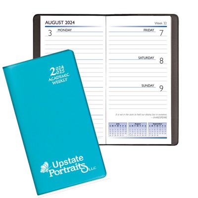 Academic Weekly Pocket Planner w/ Technocolor Vinyl Cover