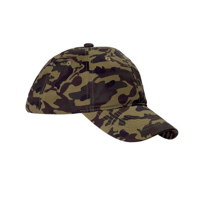 Big Accessories Unstructured Camo Cap