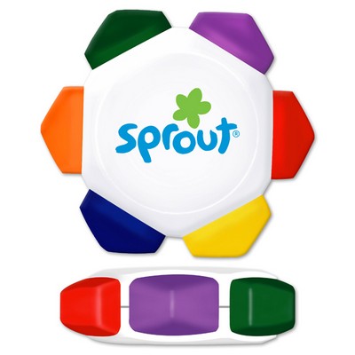 Liqui-Mark® Crayo-Craze® 6-Color Crayon Wheel (White)