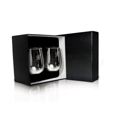 17oz Stemless Wine Glass Set of 2