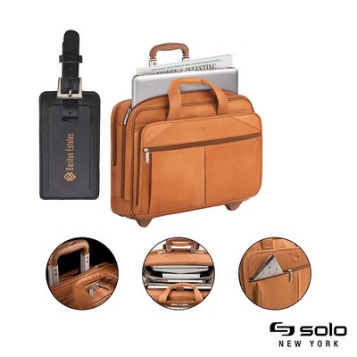 Solo New York Walker Leather Rolling Case