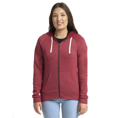 NEXT LEVEL APPAREL Ladies' PCH Raglan Zip Hoodie