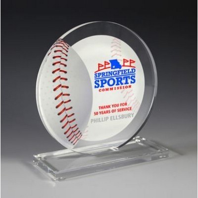 Baseball Achievement Award- Laser Engraved - (5¾" x 6¼")