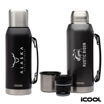 iCOOL Silverton 34 oz. Double Wall, Stainless Steel Water Bottle