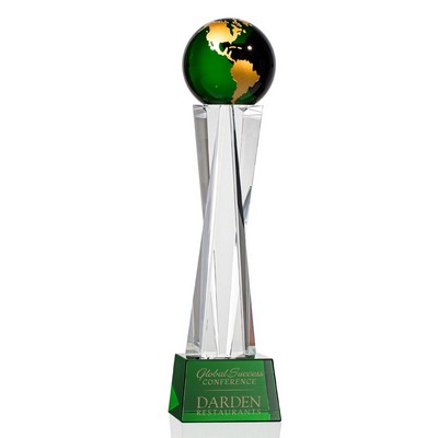 Havant Globe Award - Green/Gold 13"