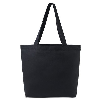 Gemline Aware™ Recycled Cotton Shopper Tote Bag With Interior Zip Pocket