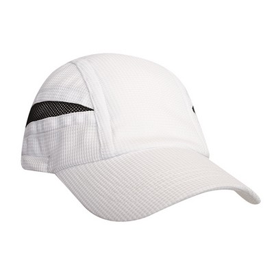 Headshots™ Two Tone Super Lightweight Unconstructed Performance Running Cap w/Elastic Tie