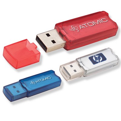 Micro USB Flash Drive w/Key Chain (128 MB)