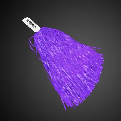 16" Purple Plastic Pom Pom