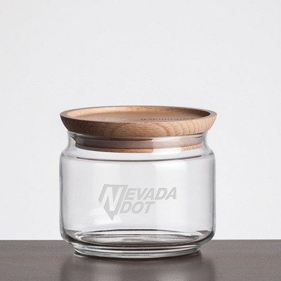 Finch Jar with Wooden Lid - 16oz Small