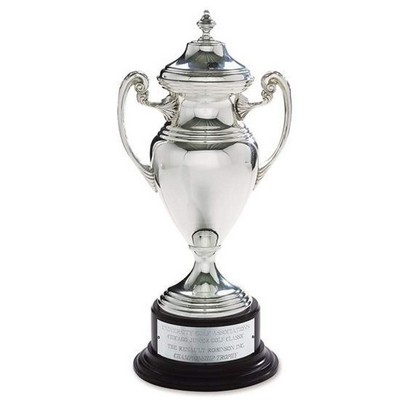 Silver Cup with Base & Finnial - 22"