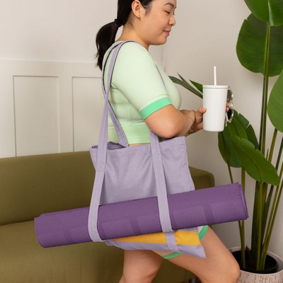 Main Squeeze Canvas/Denim Yoga Tote