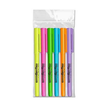 Liqui-Mark® Brite Spots® Pocket Highlighters - USA Made - 6 ct