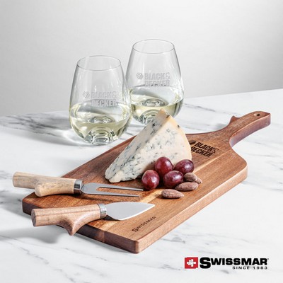 Swissmar® Paddle Board & 2 Edderton Stemless Wine