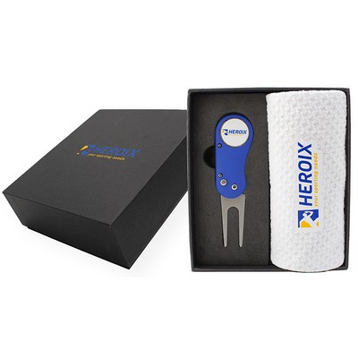 Flix Lite Divot Tool & Dormie Towel Mini Presentation Box