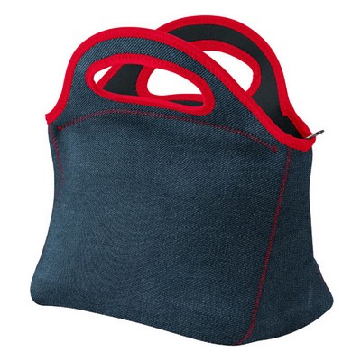 Gran Klutch Denim Neoprene Lunch Bag