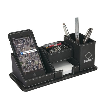 Oxford Desk Organizer w/Phone Holder