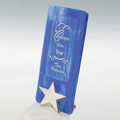 Bright Star Award - Blue/Silver 10"