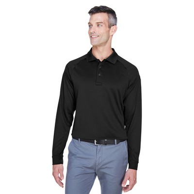 Harriton Men's Advantage Snag Protection Plus Long-Sleeve Tactical Polo