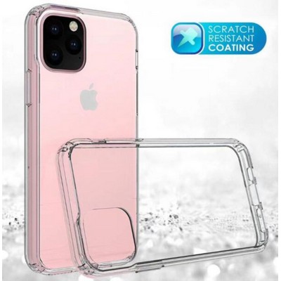 iPhone 11 Pro Max Clear Hard Shell Case w/TPU Bumpers