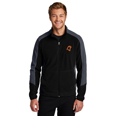 Port Authority® Colorblock Microfleece Jacket