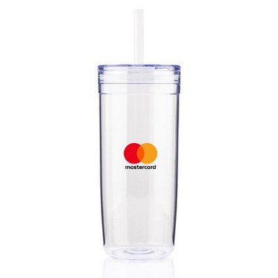 Bermuda Clear 32 Oz. Tumbler w/Straw