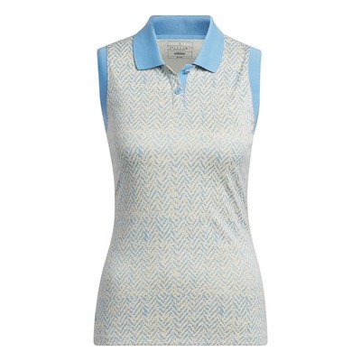 Adidas Ladies Ultimate365 Jacquard Sleeveless Polo