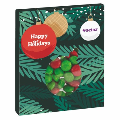 Ornament Window Box w/ Holiday Confections - Holiday Chocolate Buttons