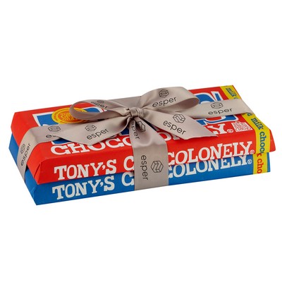 Tony's Chocolonely® Large Chocolate Bar 2 Pack w/ Custom Ribbon