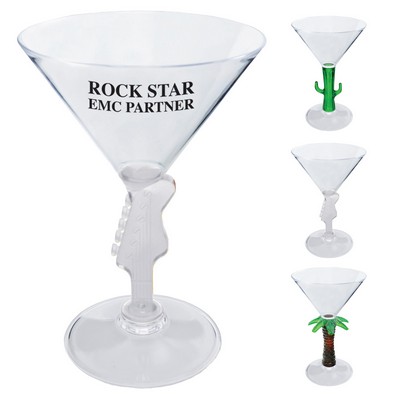 7 Oz. Novelty Stem Martini Glass