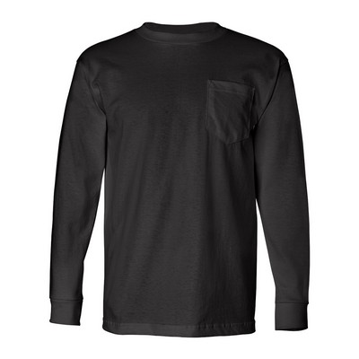 Bayside™ USA-Made Long Sleeve T-Shirt w/Pocket