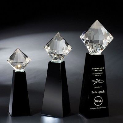 9" Brilliant Crystal Diamond Award