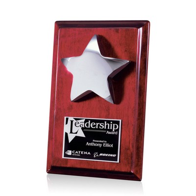 Appleby Star Plaque - Rosewood/Chrome