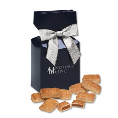 Navy Blue Gift Box w/Cinnamon Churro Toffee