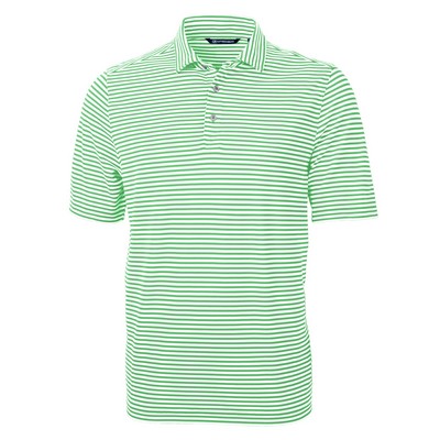 Cutter & Buck Virtue Eco Pique Stripe Recycled Mens Polo