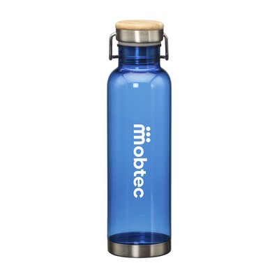 MacLeod Bottle w/Bamboo Twist Lid - 27oz Blue