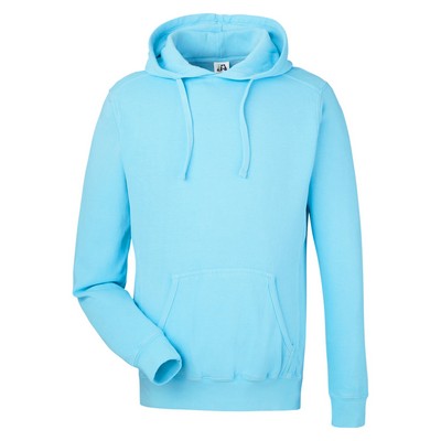 J AMERICA Unisex Pigment Dyed Fleece Hooded Sweatshirt