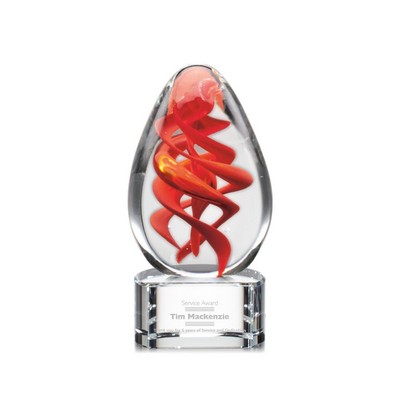 Helix Award on Clear Base - 5" High