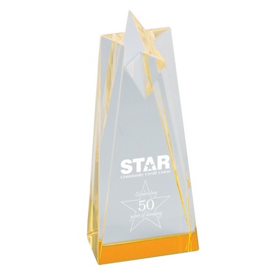 Sculpted Star Acrylic Award (3 1/2"x8")