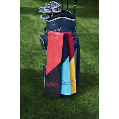 Two Tone Midweight Golf Towel