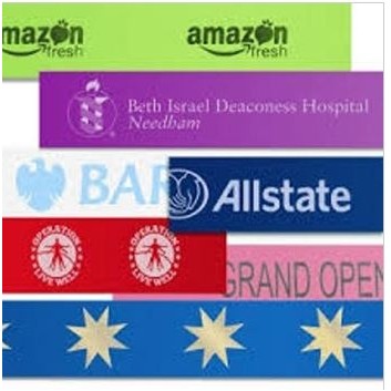 4" X 10 ft Custom Imprinted Ceremonial Ribbon